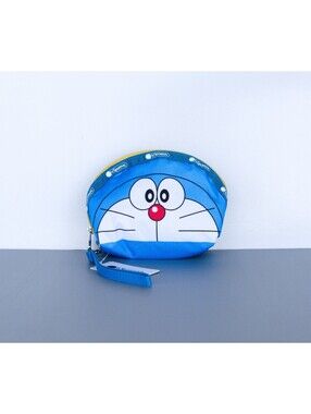 LeSportsac x Doraemon Blue Cosmetic Wristlet Pouch NWT